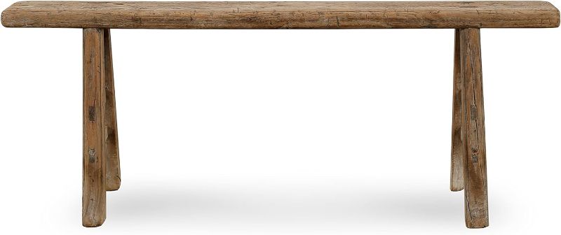 Photo 1 of **NOT EXACT SAME AS STOCK PHOTO** Wooden Bench with 2 legs