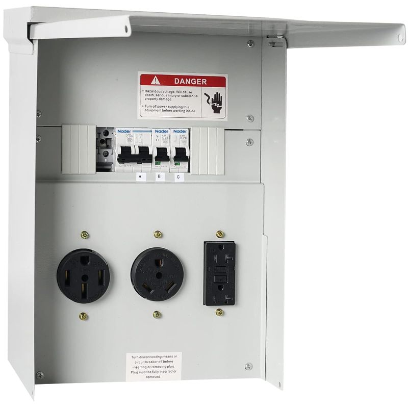 Photo 1 of **NOT EXACT SAME AS STOCK PHOTO** Temporary Power Outlet Panel, Power Circuit Breaker Panel 