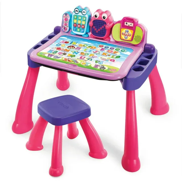 Photo 1 of ***USED - LIKELY MISSING PARTS***
VTech® Touch & Learn Activity Desk™ Deluxe - Pink With Stool
