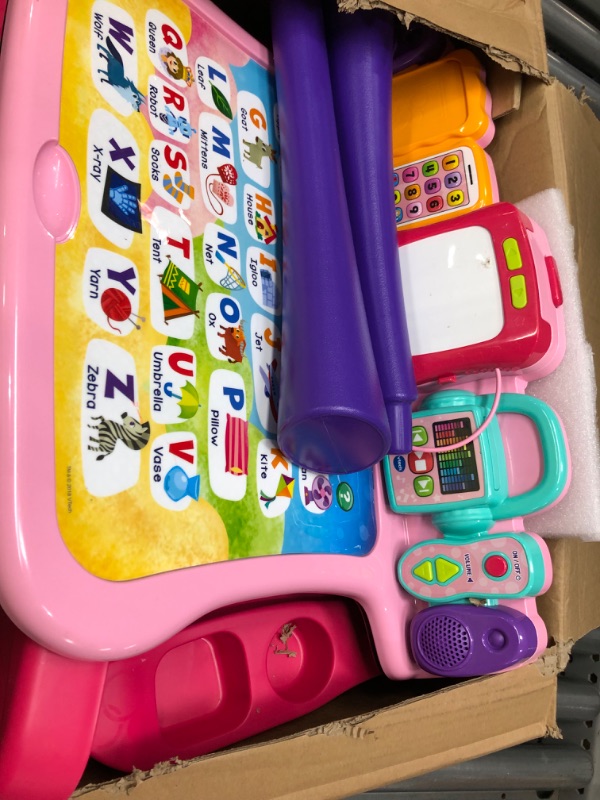 Photo 3 of ***USED - LIKELY MISSING PARTS***
VTech® Touch & Learn Activity Desk™ Deluxe - Pink With Stool
