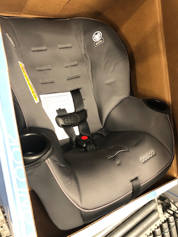 Photo 3 of Cosco Onlook 2-in-1 Convertible Car Seat, Rear-Facing 5-40 pounds and Forward-Facing 22-40 pounds and up to 43 inches, Black Arrows