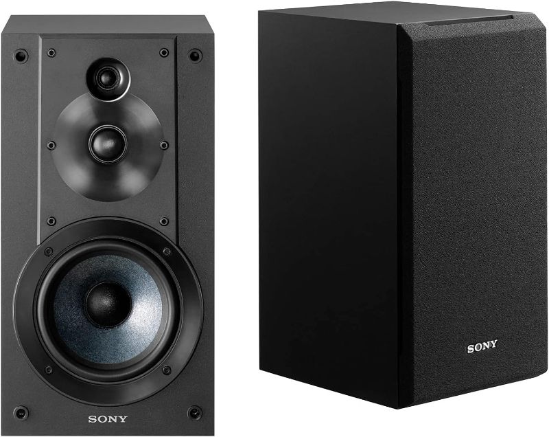 Photo 1 of Sony SSCS5 3-Way 3-Driver Bookshelf Speaker System (Pair) - Black