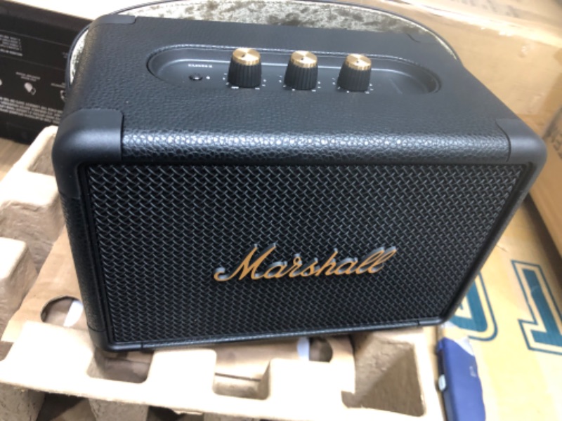 Photo 2 of Marshall Kilburn II Bluetooth Portable Speaker - Black & Brass Black and Brass Speaker