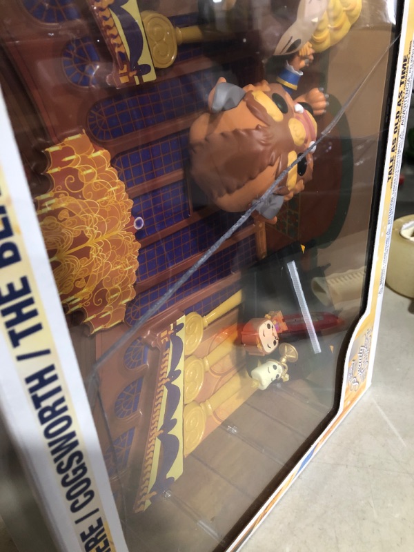 Photo 1 of **SEE NOTES BELOW** MAJOR DAMAGE TO CASE***Funko Pop! Moments Deluxe: Beauty and The Beast - Tale As Old As Time, Lumiere, Cogsworth, The Beast, Belle