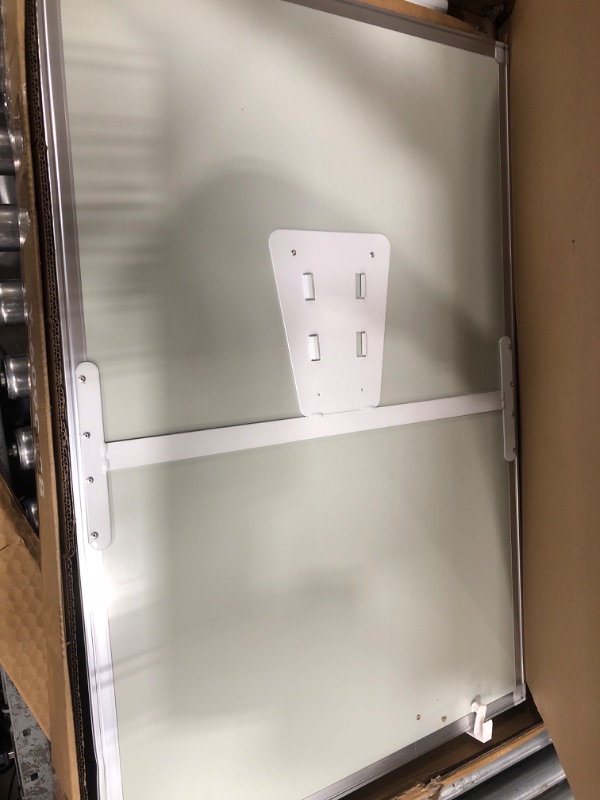 Photo 1 of Mobile Whiteboard – 36 x 24 inches Portable Magnetic Dry Erase Board, 3' x 2' Stand Easel White Board Dry Erase Easel Standing Board w/Flipchart Hooks *Silver 36 x 24