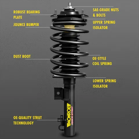 Photo 2 of 2 PACK Monroe 172200 Front Quick-Strut Complete Strut Assembly Chevrolet Malibu, Pontiac G6, Saturn Aura