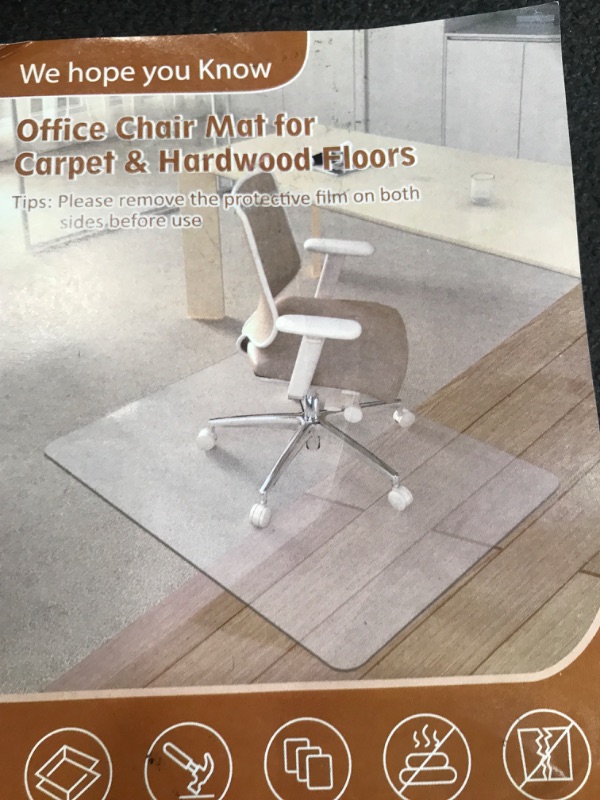 Photo 1 of office chair mat for carpet and hardwood floors