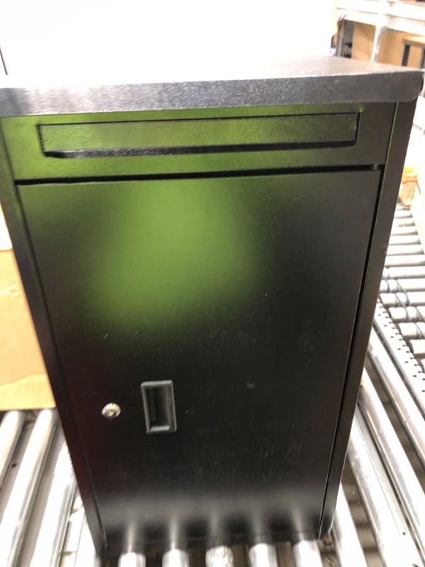 Photo 1 of Black Metallic File Cabinet with Lock 
Missing Key