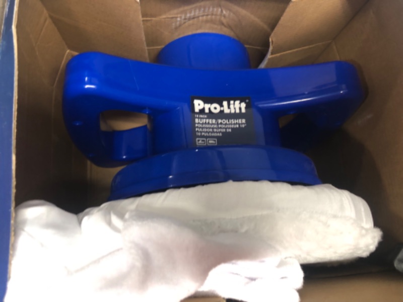 Photo 2 of Pro-LifT 10-inch Buffer/Polisher - Powerful and User-Friendly Tool with 3200 RPM for Car Detailing,Blue