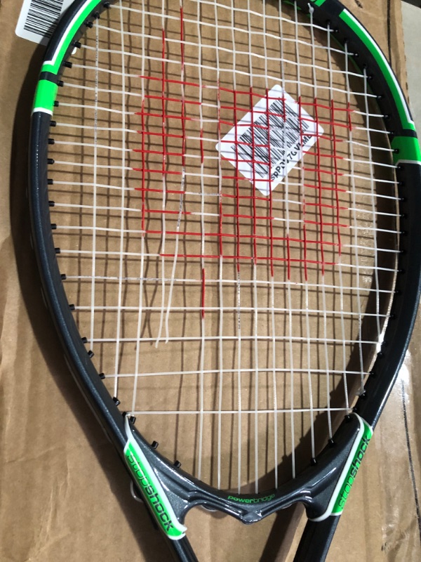 Photo 4 of ***DAMAGED - STRINGS BROKEN***
WILSON Adult Recreational Rackets Tennis' Grey/Green Grip Size 2 - 4 1/4" Tour Slam Racket