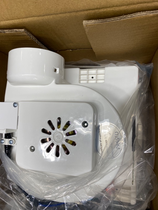 Photo 3 of VIVOSUN Bathroom Ventilation and Exhaust Fan with LED Light, Ceiling Mount Vent Fan & Dimmable Light Combo, 1.0 Sones, 110 CFM, 4 Inch Duct Fan for Bath, Shower, Office, Restroom, 105 sq. ft