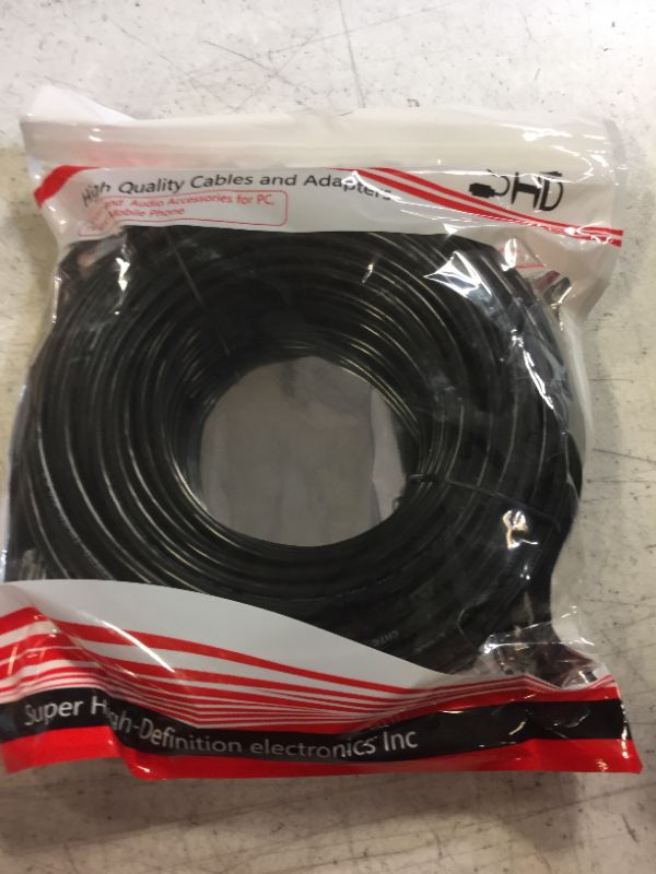 Photo 2 of SHD Cat6 Ethernet Cable(75Feet) Network Patch Cable UTP LAN Cable Computer Patch Cord-Black 75FT