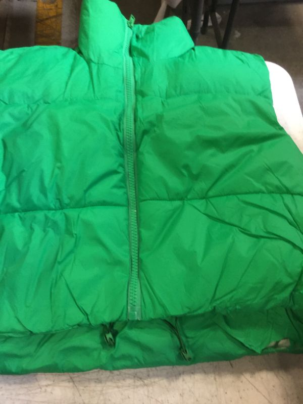 Photo 1 of GREEN PUFFER VEST- SIZE L 