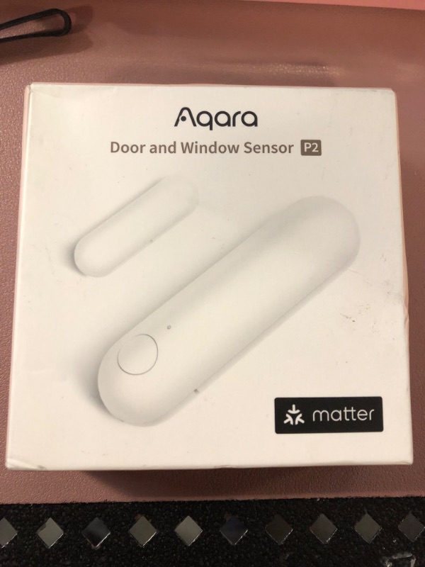 Photo 2 of Aqara Door and Window Sensor P2, Matter Over Thread, Requires Thread Border Router, Contact Sensor with Remote Alarm and Local Automation, Supports Apple Home, Google Home and Alexa