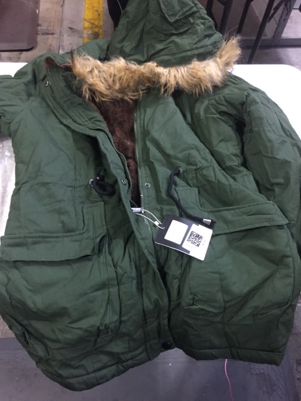 Photo 1 of  Women's Quilted Winter Coat Warm Puffer Jacket Thicken Parka with  Hood- SIZE L 