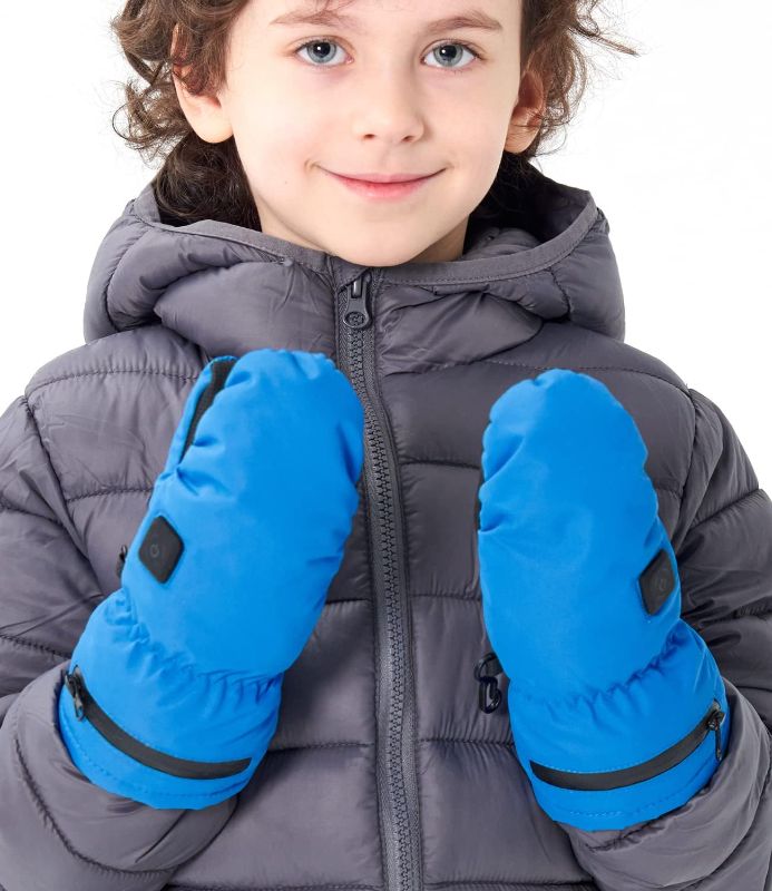 Photo 1 of Aroma Season Heated Kids Gloves, Heated Mittens for Toddler Warm Waterproof Ski Snow Gloves- SIZE 8/12 YEARS 
