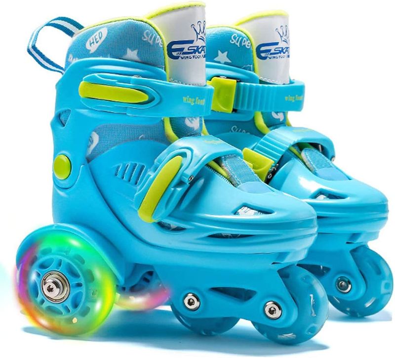 Photo 1 of Adjustable Roller Skates for Girls & Boys with Light Up Wheels  – Roller Skates with Illuminating Wheels- SIZE 27-30
