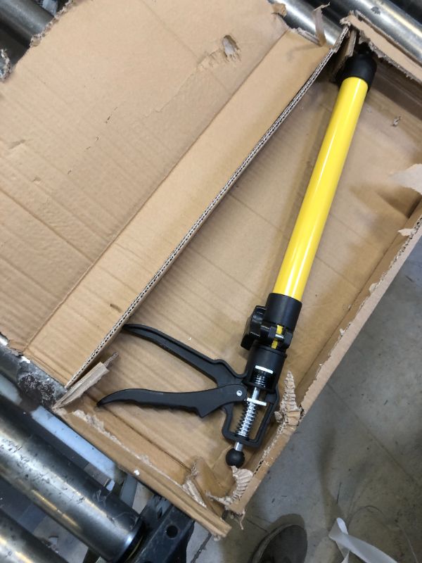 Photo 2 of Adjustable Jack Support Pole, Cabinet Steel Telescopic Quick Support Rod Adjustable 3rd Hand Support System for Cabinet Jack, Drywall Jack& Cargo Bars (23.6"-45.3" 1PC-Yellow)