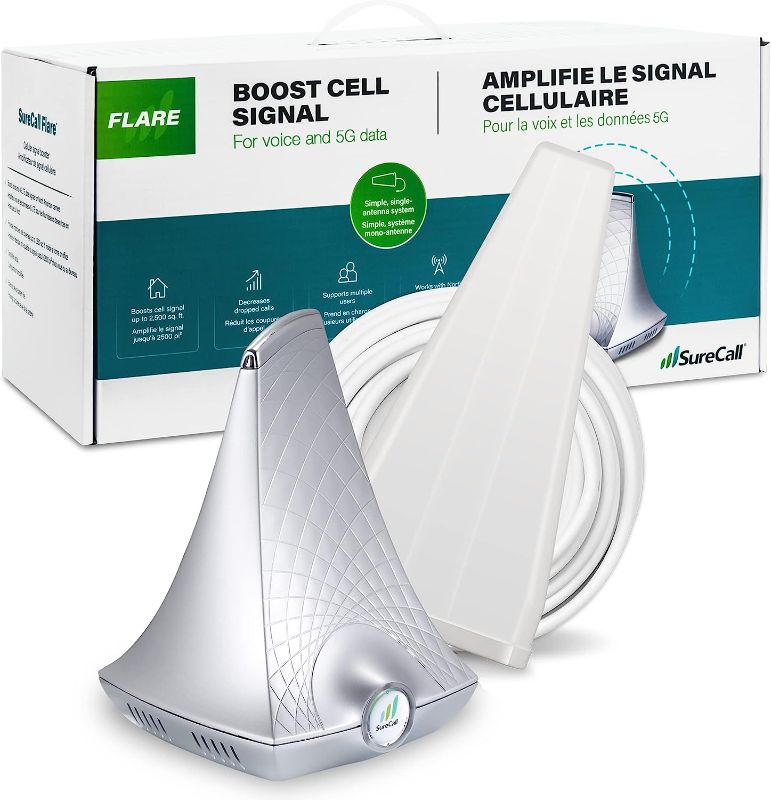 Photo 1 of 
SureCall Flare 3.0 Cell Phone Signal Booster for Home & Office up to 3500 sq ft, Boost b