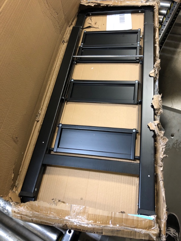 Photo 1 of Kingrack Step Ladder, 3 Steps, Folding Step Ladder with Handrail, Non-Slip Household Ladder with Anti-Folding Mechanism, Aluminium Step Stool, Maximum Load 150 kg, Black 3-step with Handrail Black