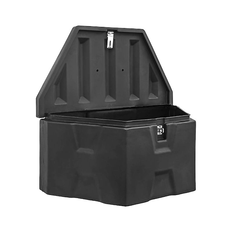 Photo 1 of Buyers Products Trailer Tongue Truck Tool Cargo Storage Box 1701680 Made of Rugged Durable Poly Plastic, Black 36 inches Poly Black 36 inches