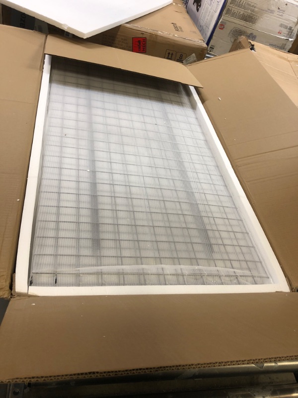 Photo 1 of Rengue Overhead Garage Storage Rack 4 x 8FT Adjustable Height Garage Ceiling Storage Racks Organization System Heavy Duty Cold Rolled Steel Storage Rack for Garage, Warehouse with Hooks