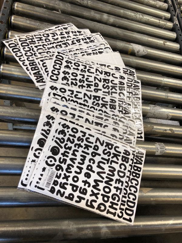 Photo 1 of 17 PACKS OF 14 Sheets Colorful Number Letter Stickers?1449 Alphabet Stickers Self-Adhesive Sticker Letters, LGZJBN Vinyl Number Alphabet Stickers?for DIY Scrapbooking Gifts Box?Card Craft?Calendar?Window Door Black Sticker