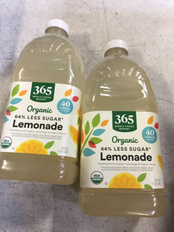 Photo 2 of 365 by Whole Foods Market, Organic Light Lemonade, 64 Fl Oz- 2 PACK - 03/20/2024