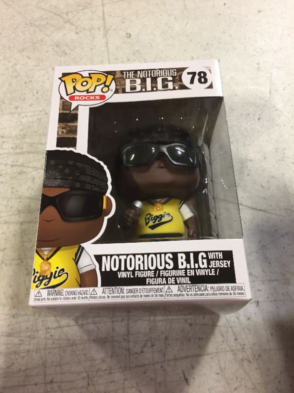 Photo 2 of Funko Pop Rocks: Music - Notorious B.I.G. in Jersey Collectible Figure, Multicolor