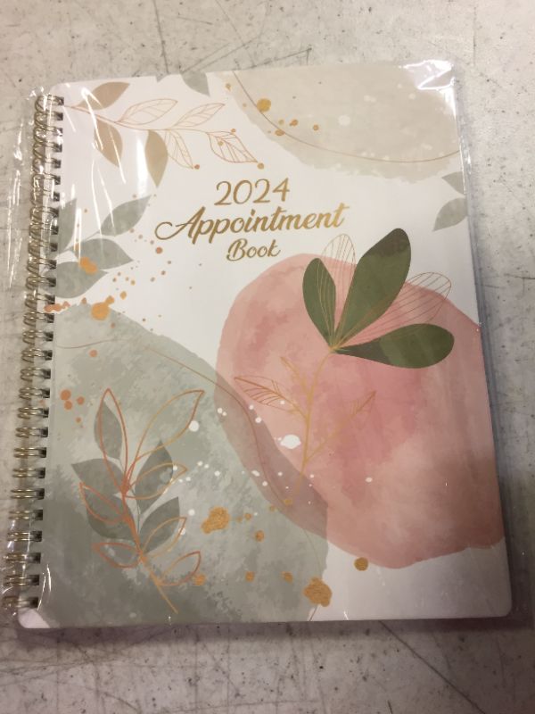 Photo 2 of 2024 Appointment Book/Planner - Appointment Book/Planner 2024, Jan. 2024 - Dec. 2024, 8" x 10", 2024 Daily Hourly Planner with 30-Minute Interval, Flexible Cover, Lay-Flat - Perfect Time Management