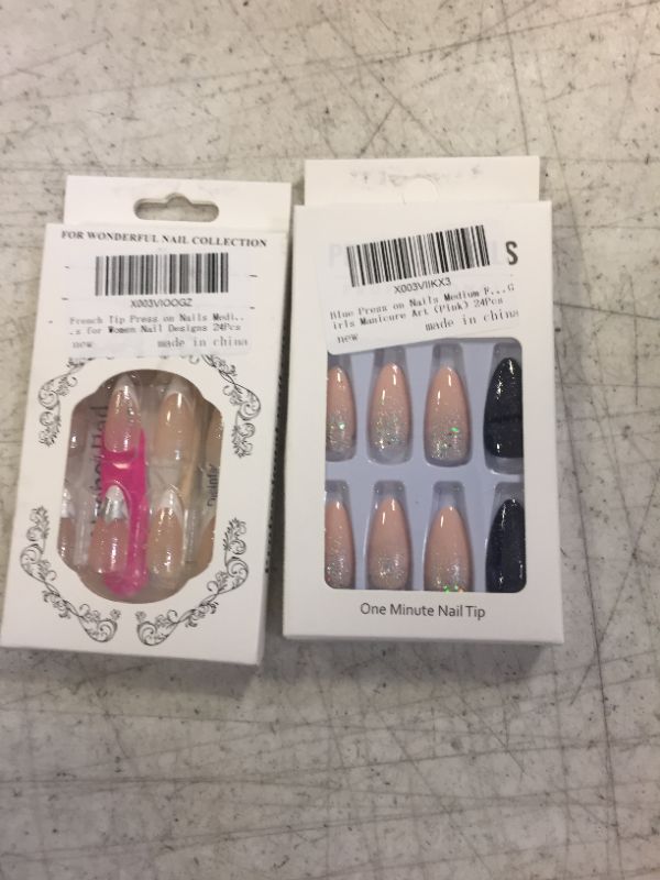 Photo 1 of 2 PACK- PRESS ON NAILS 