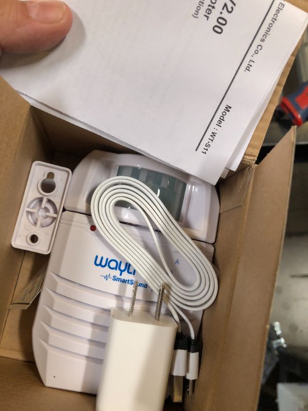 Photo 1 of Waytronic PIR Infrared Motion Sensor Activated Sound Player Loudspeaker with Recordable Audio Alarm Motion Detector for Door Greeter Welcome Guests Entry Alert And Sales Advertising