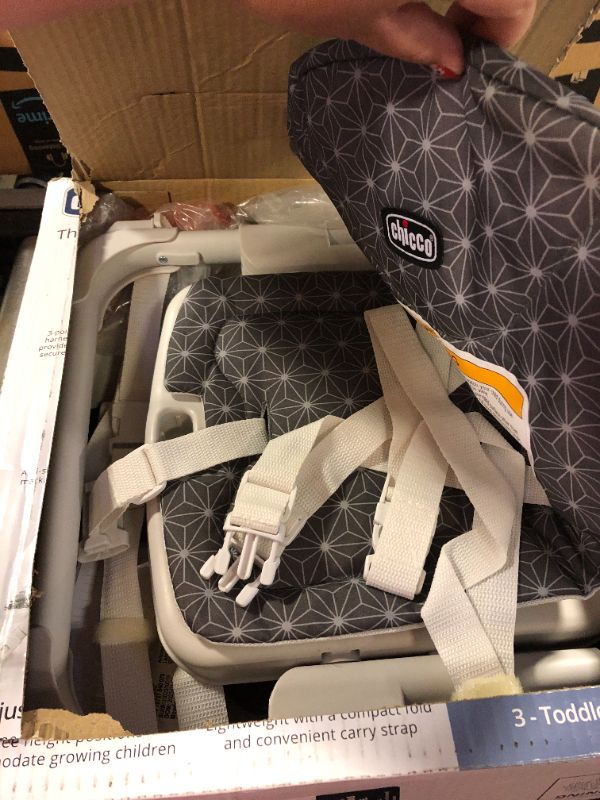 Photo 2 of Chicco Take-A-Seat Booster Seat - Grey Star
