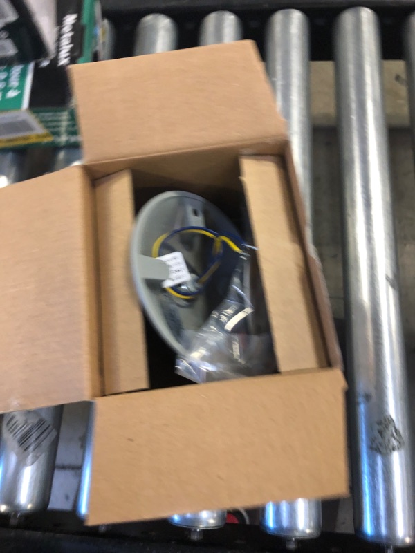Photo 1 of Lithonia Lighting ERE GY SGL WP SQ M12 LED One Single Head Emergency Light, Gray Gray 1 Count (Pack of 1) One Single Head Emergency Light