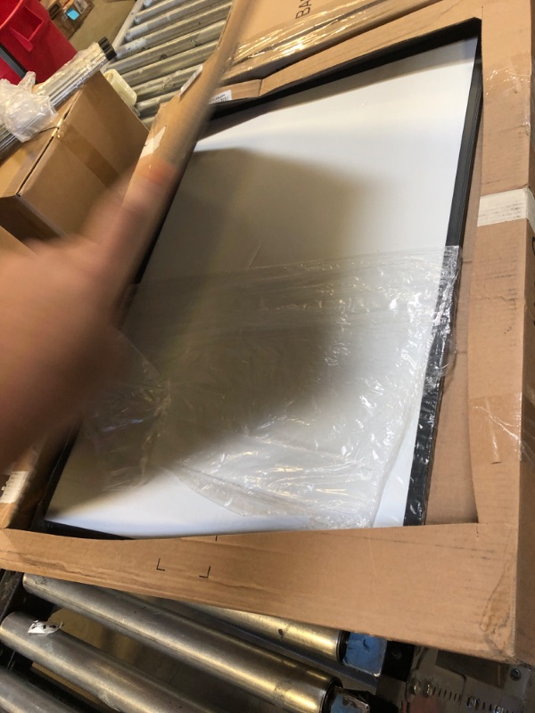 Photo 3 of VIZ-PRO Magnetic Dry Erase White Board, 36 X 24 Inches, Black Aluminium Frame Black 36 X 24 Inches