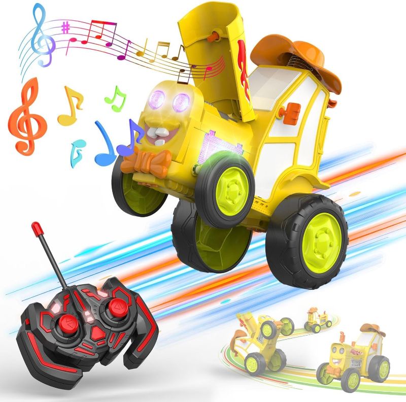 Photo 1 of GoolRC Remote Control Car, Remote Control Crazy Jumping Car Dancing Car Toy with Music Lights Christmas Birthday Gift for Kids