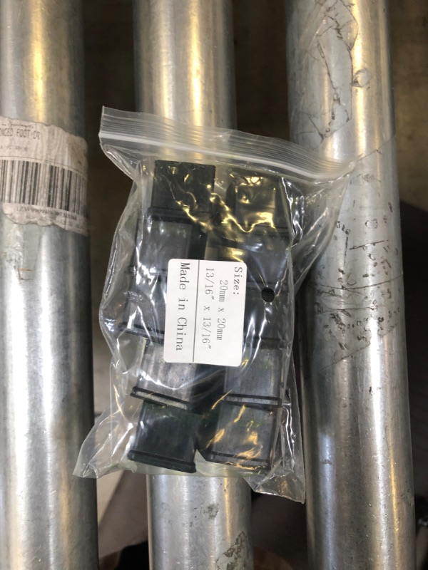 Photo 1 of Flyshop Square Anti-Slip Rubber Leg Tips Chair Leg Caps Furniture Floor Protectors, 13/16 Inch x 13/16 Inch, 20 x 20 mm, Black, 10Pcs 3/4 Inch x 3/4 Inch Black-rubber