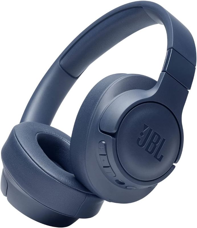 Photo 1 of JBL Tune 760NC - Lightweight, Foldable Over-Ear Wireless Headphones with Active Noise Cancellation - Blue, Medium
