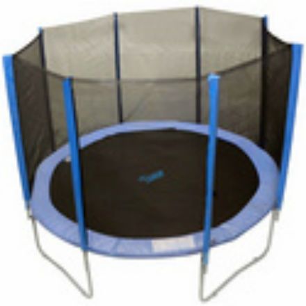 Photo 1 of 8 Pole Trampoline Enclosure System that goes on the outside of the frame, for 15ft Trampoline Frame that has 4 U-legs **TRAMPOLINE NOT INCLUDED **
