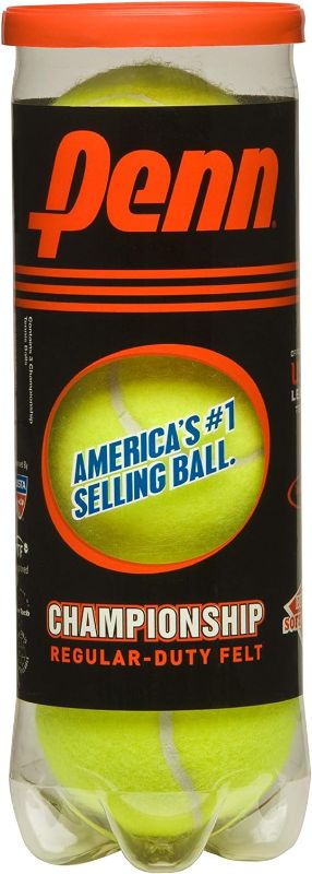 Photo 1 of 2 pack- Penn Championship Tennis Balls - Regular Duty Felt Pressurized Tennis Balls
