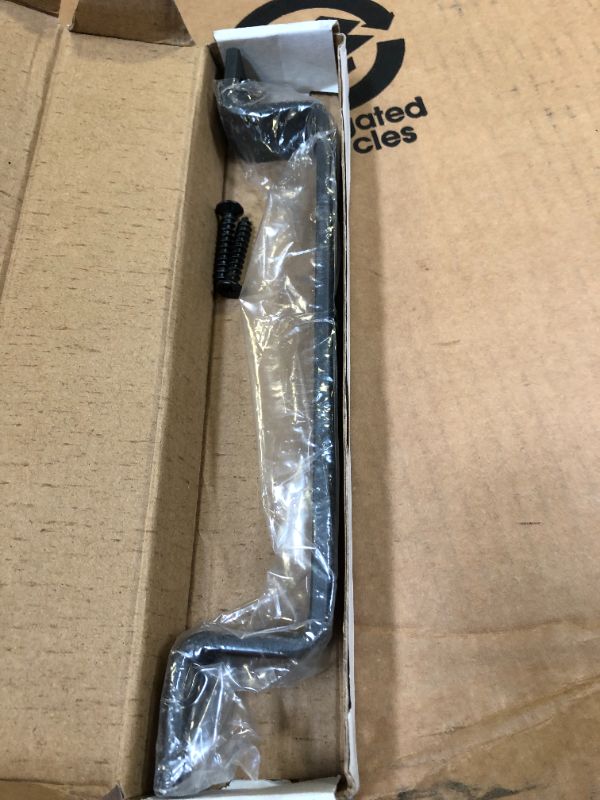 Photo 1 of 10 in. Matte Black Sliding Barn Door Handle
