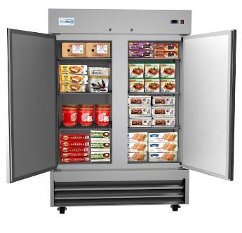 Photo 1 of - RIF-2D--SS 54" 2 Door Stainless Steel Upright Commercial Reach-in Freezer - 47 cu. ft ()

