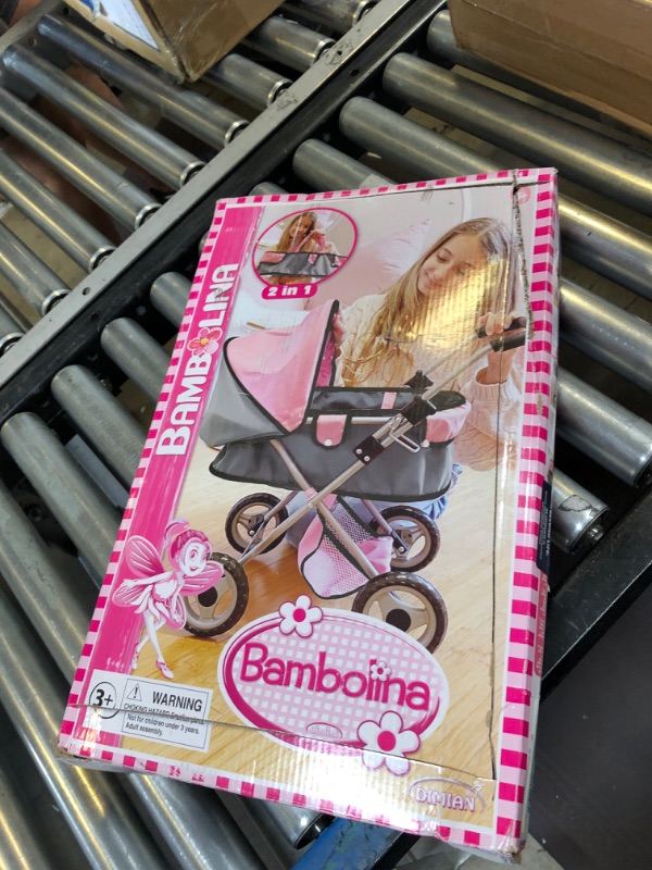 Photo 1 of Bambolina: Doll Pram - Adjustable Canopy, Kids Pretend Play, Ages 3+