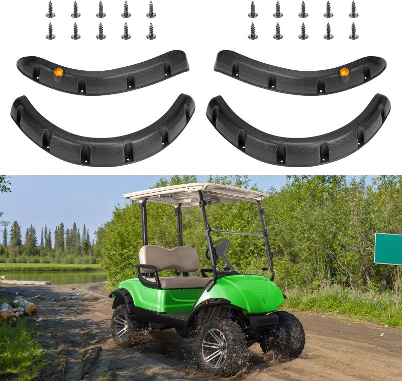 Photo 1 of 10L0L Golf Cart Fender Flares - Front and Rear Fenders for Yamaha G29 Drive - Enhance Style and Protection. Only Fits Original Cart, NOT for Modified Cart
