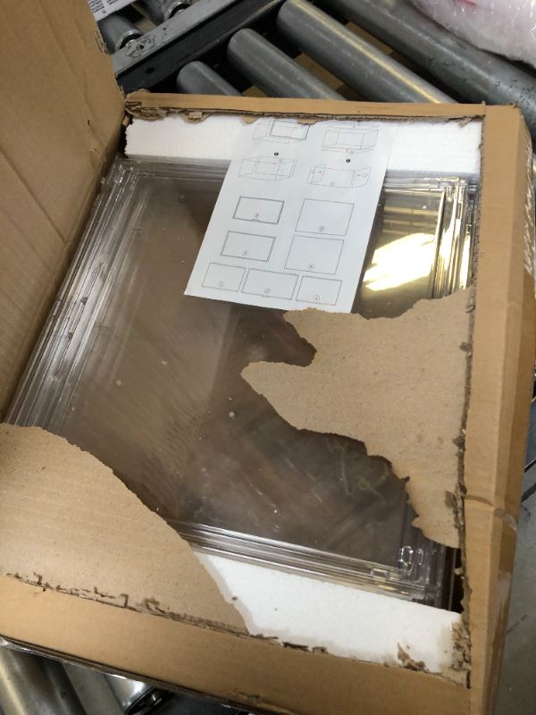 Photo 1 of XL Clear Stackable Plastic Storage Bins with Magnetic Attraction Lid, Dustproof Book & Cosmetic Display Cases, Large Showcase for Helmet, Figures Collectibles, Shoe Box, Bag Organizer Transparent XL-1 Pack