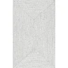Photo 1 of Lefebvre Casual Braided Ivory 6 ft. x 9 ft. Indoor/Outdoor Patio Area Rug
