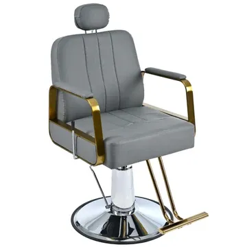 Photo 1 of ZUN Premium Reclining barber Chair Salon Chair for Hair Stylist with Heavy Duty Hydraulic Pump, 360° WF318102FAA
