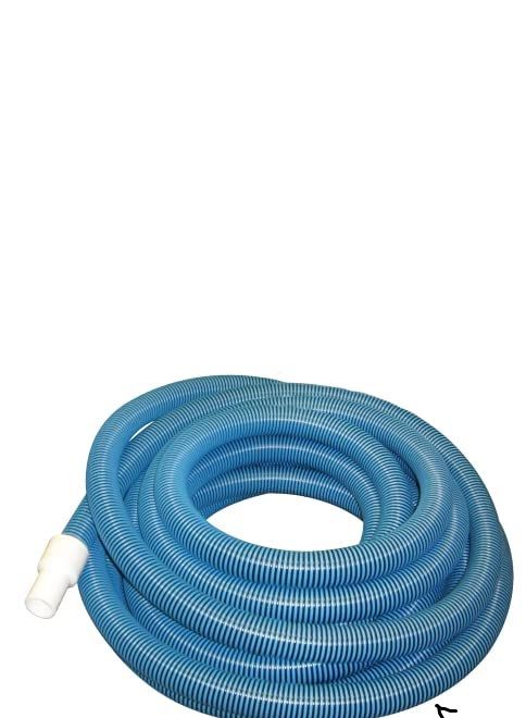 Photo 1 of Haviland NA101 Forger Loop Pool Hose, 18-ft x 1-1/4-in, Blue/White & SWIMLINE HYDROTOOLS 8351 2-Piece Telescopic Pole 6 To 12 Feet Adjustable Telepole Anodized Aluminum W/Strong Grip & Lock