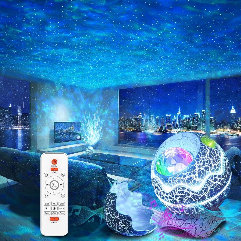 Photo 1 of Star Projector, Galaxy Projector for Bedroom, Remote Control & White Noise Bluetooth Speaker, 14 Colors LED Night Lights for Kids Room, Adults Home Theater, Party, Living Room Decor
