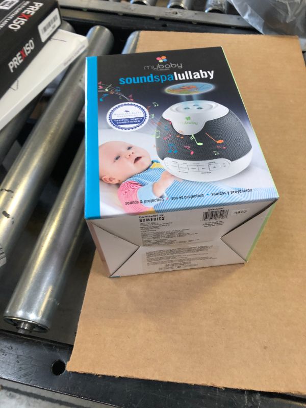 Photo 3 of MyBaby, SoundSpa Lullaby - Sounds & Projection, Plays 6 Sounds & Lullabies, Image Projector Featuring Diverse Scenes, Auto-Off Timer Perfect for Naptime, Powered by an AC Adapter, by HoMedics White/Grey